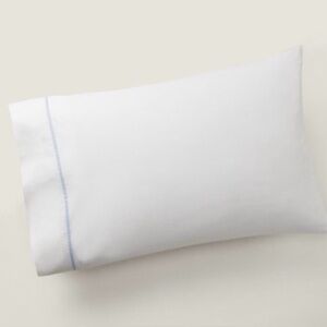 Ralph Lauren Organic Cotton Percale Palmer
Standard Pillow Case in Pale Sky Blue
